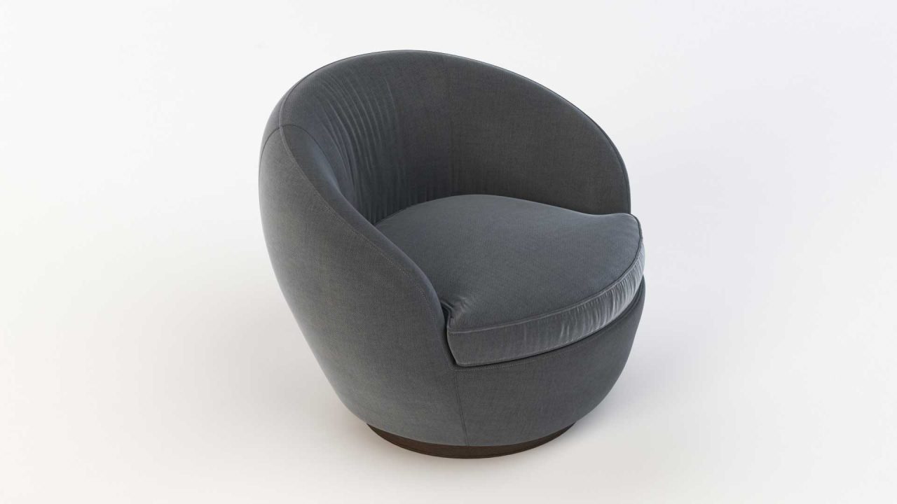 Giulia-Swivel-Arm-chair rendering