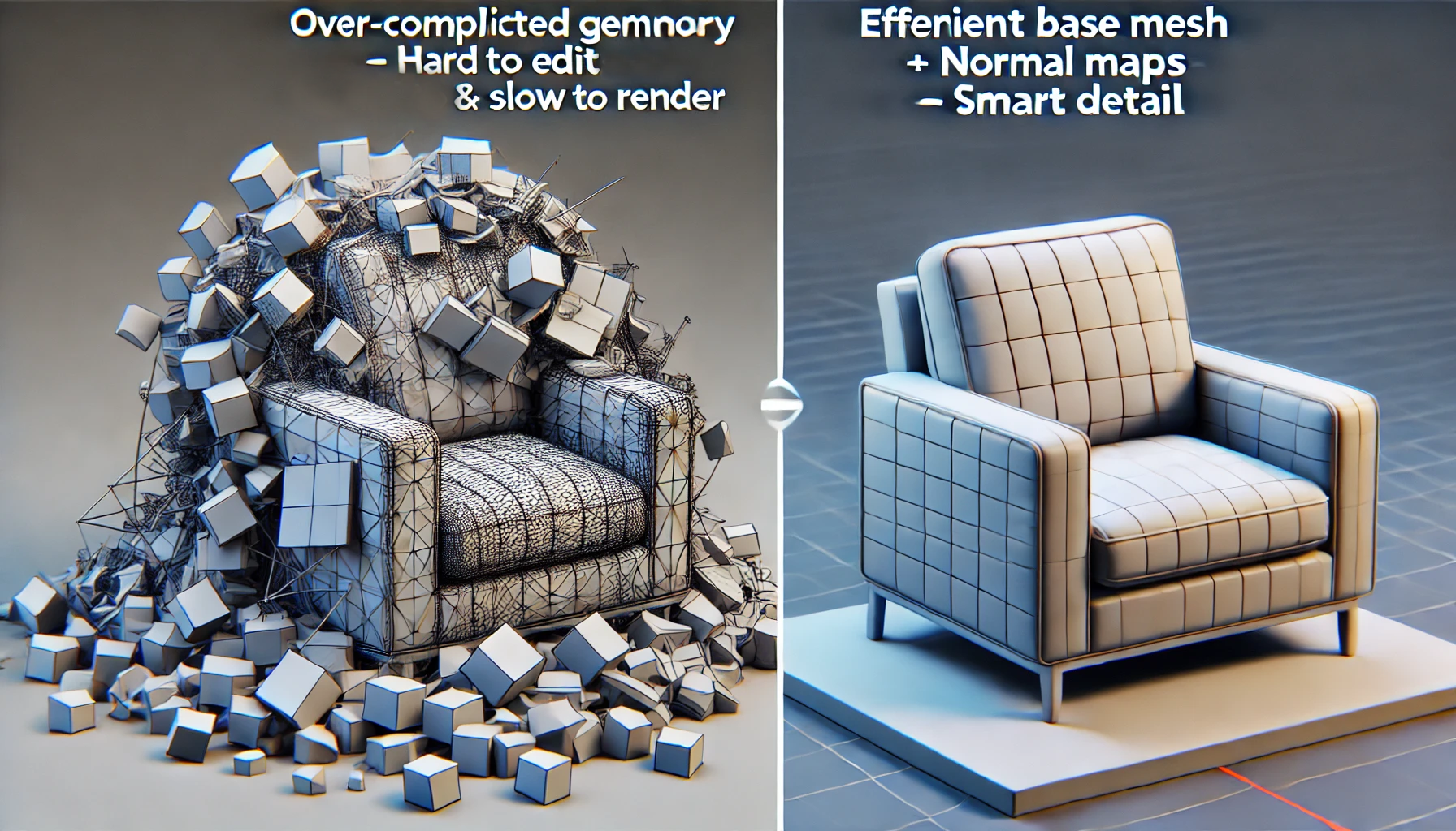 Clean Geometry for 3d Modeling