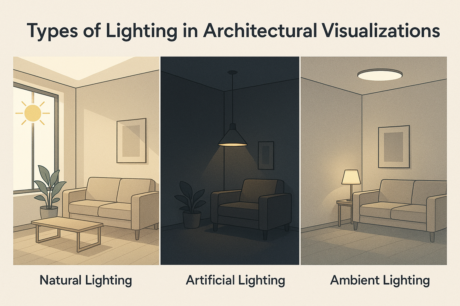 Lighting in Architectural Visualizations