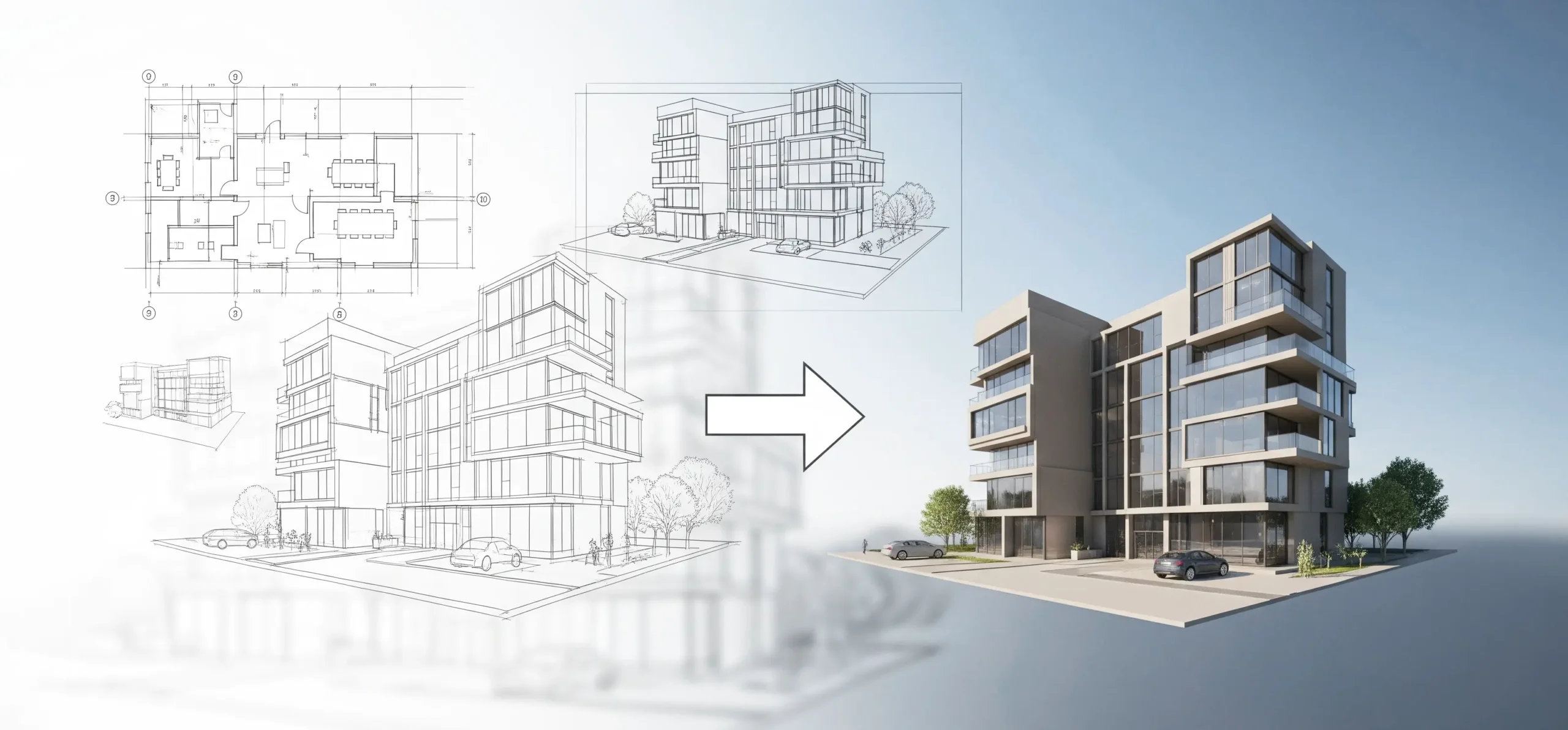 Creating 3D Architectural Models from Floor Plans and Sketches