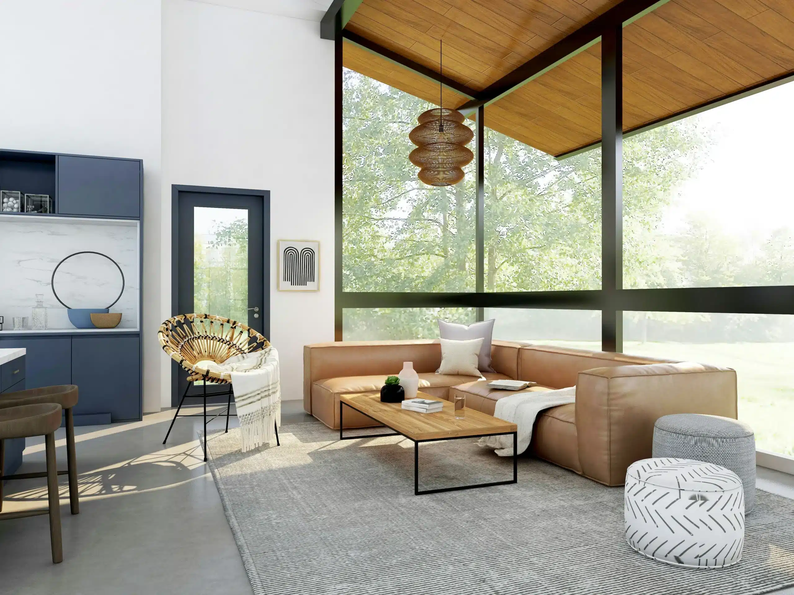 Fusion of Modern and Traditional Interior Design
