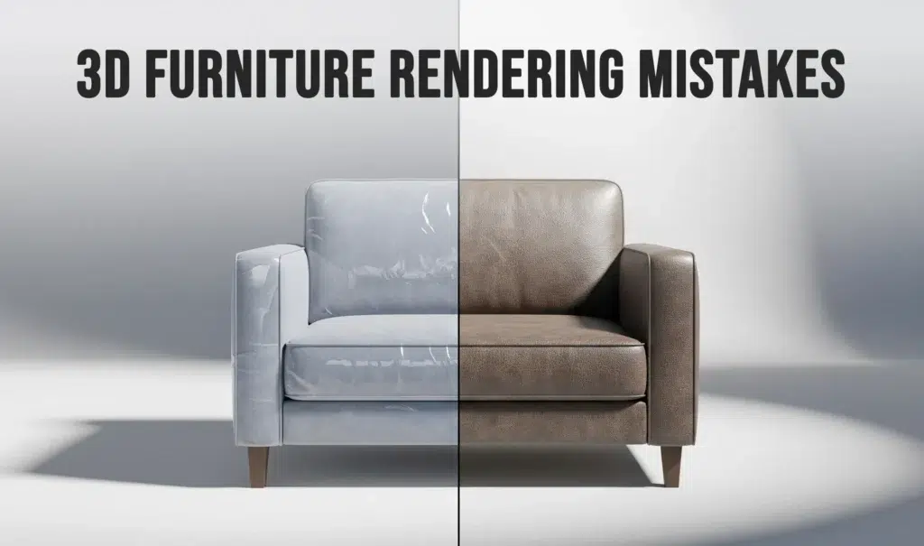 3D Furniture Rendering Mistakes That Ruin Realism