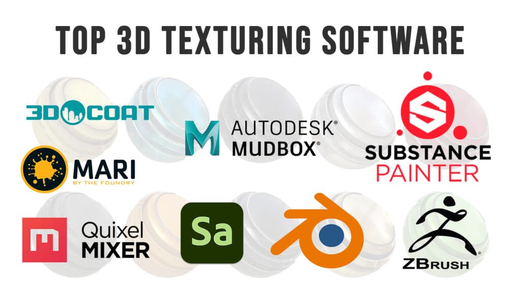 3D Texturing Software Logoes