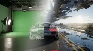 A Car CGI In Movie Scene