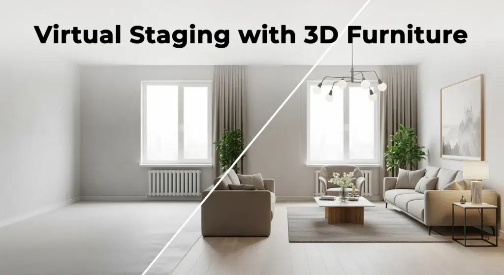 How Virtual Staging with 3D Furniture Can Help Sell Properties