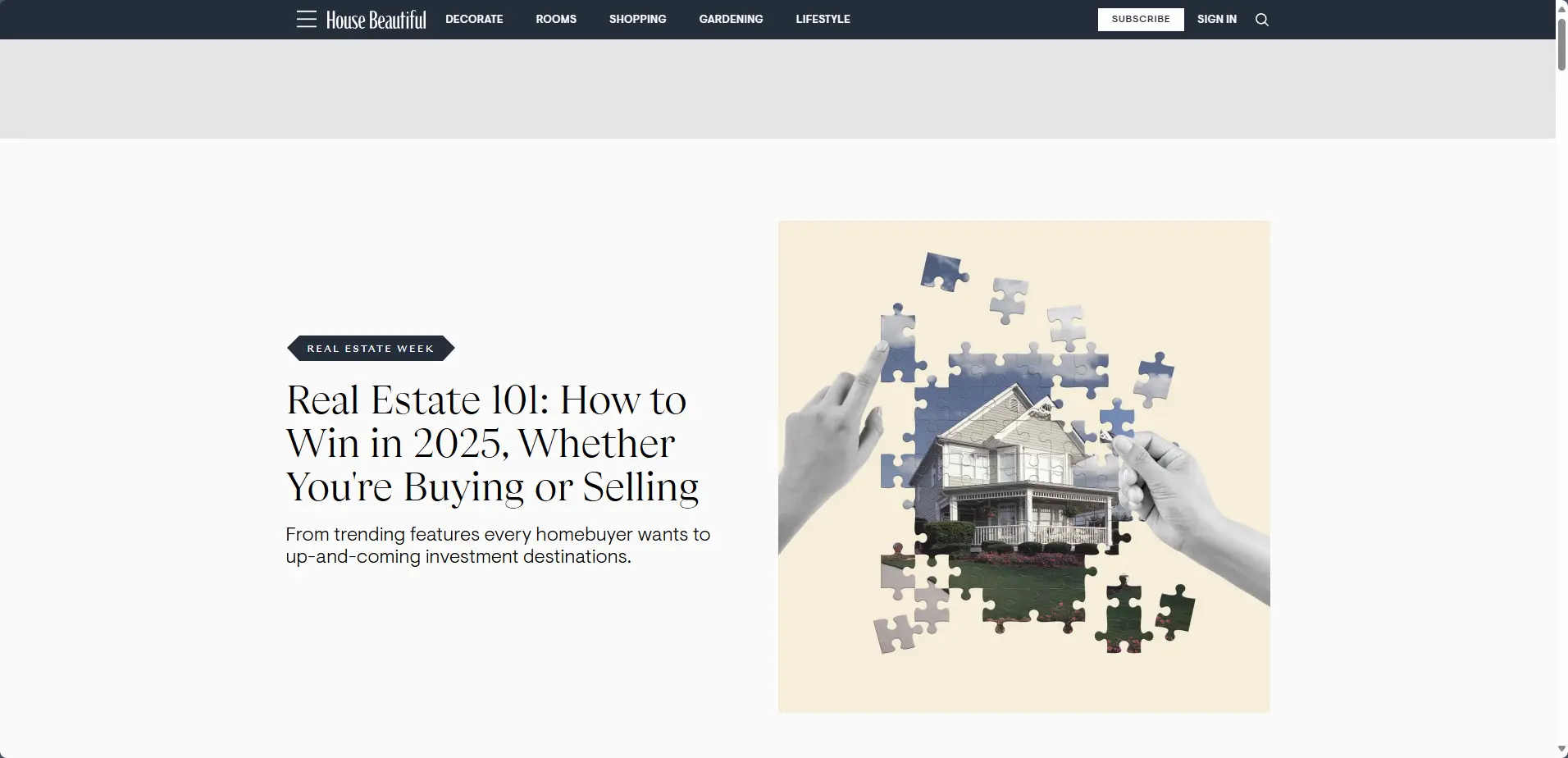 Website of Interior Design Magazines - House Beautiful