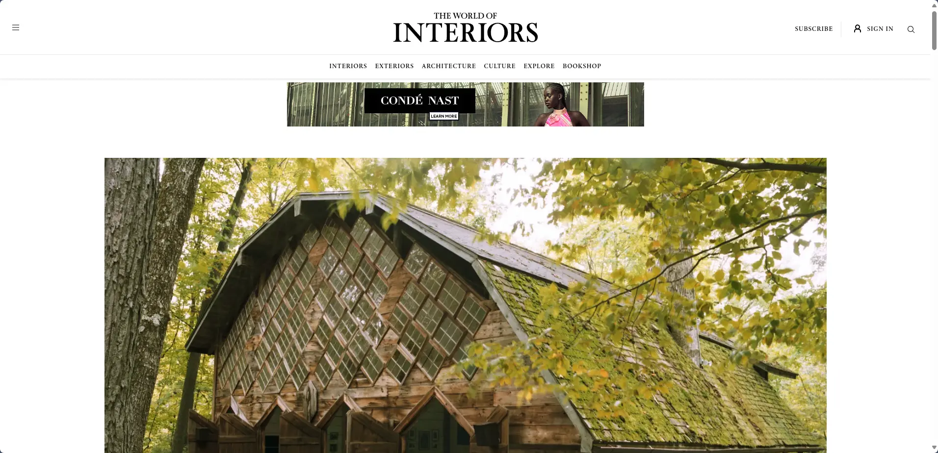 Website of Interior Design Magazines - The World of Interiors
