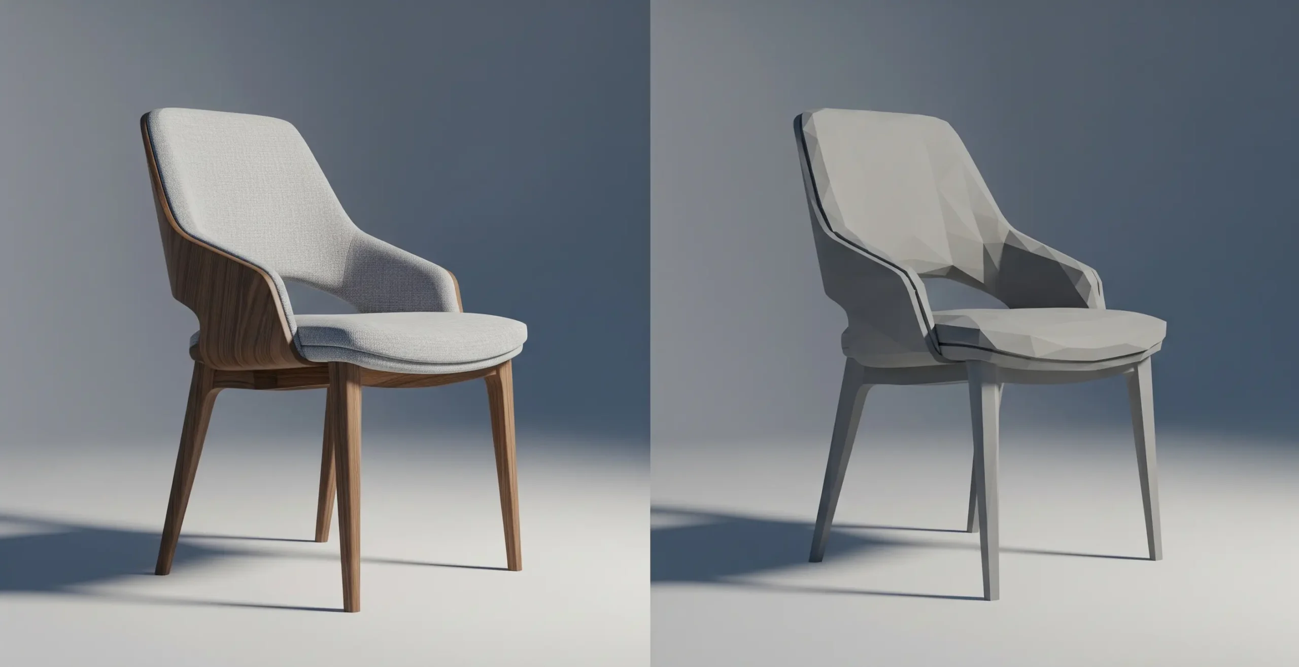 image of what is High Poly vs Low Poly- the key difference in looks