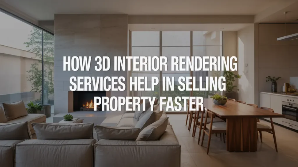 How 3D Interior Rendering Services Help in Selling Property Faster
