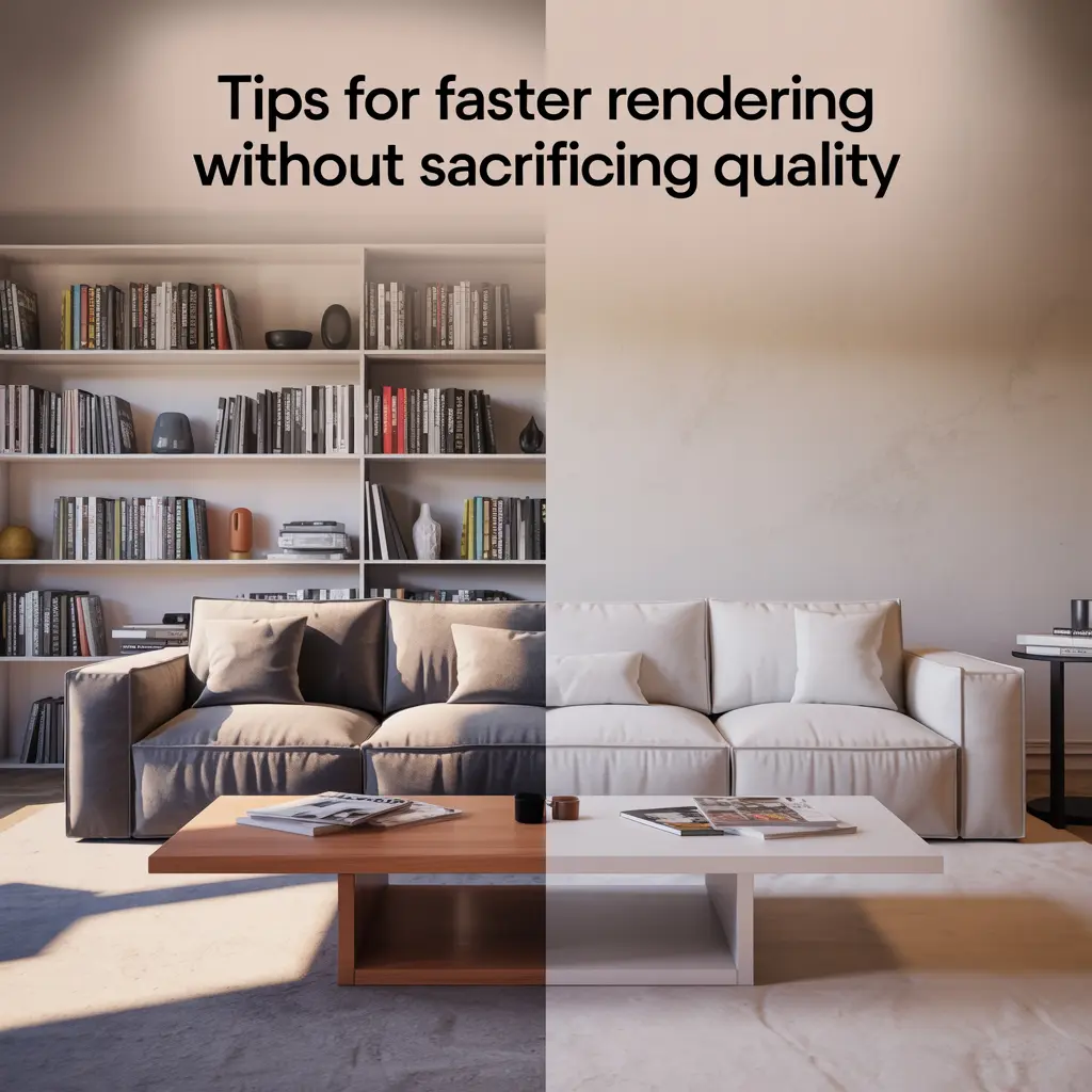 Tips for Faster 3D Furniture Rendering Without Sacrificing Quality
