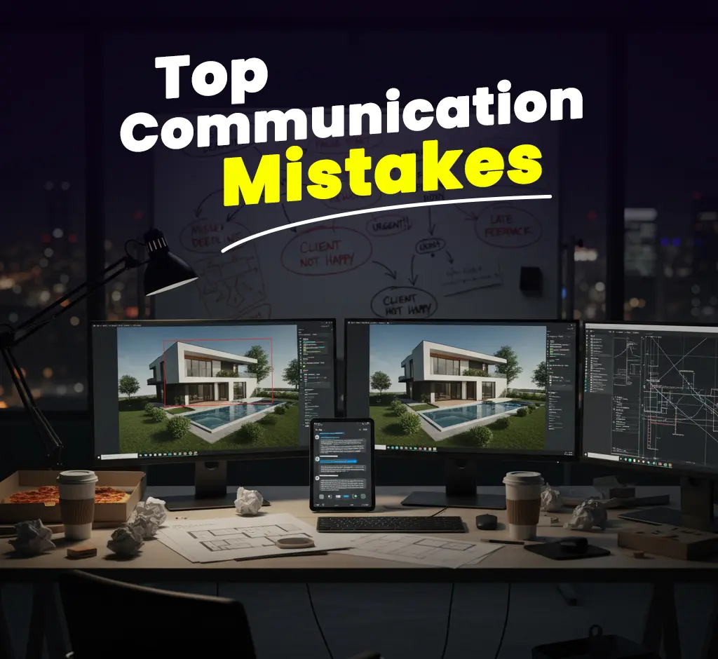 Top Communication Mistakes in 3D Visualization Outsourcing
