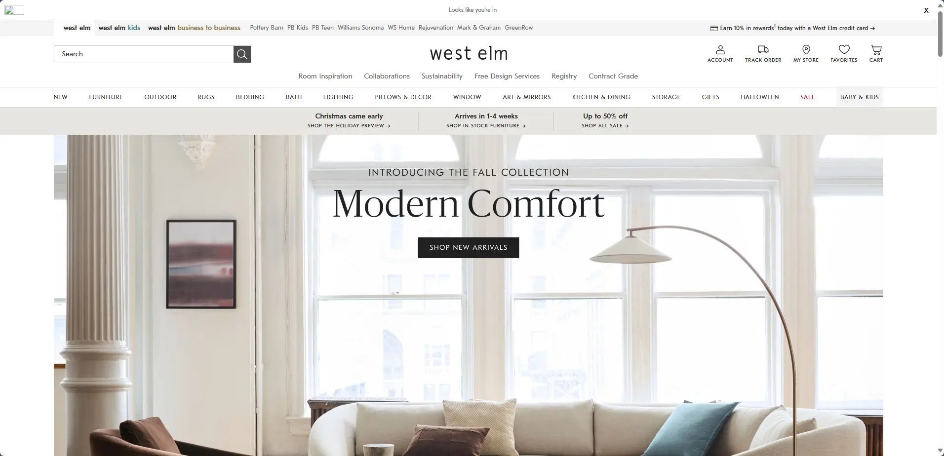 West Elm_Best Ecommerce for Furniture