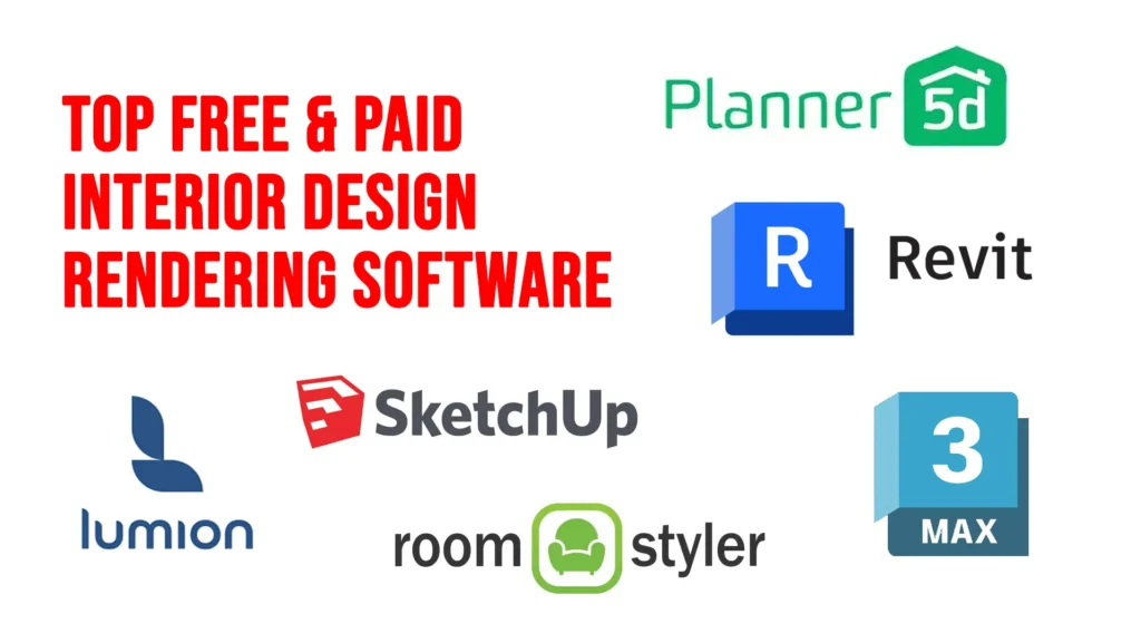 Interior Design Rendering Softwares list