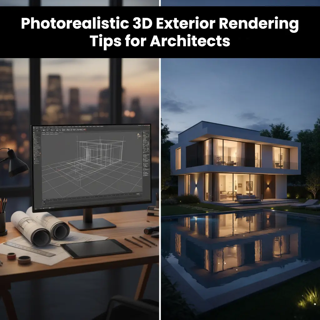 Photorealistic 3D Exterior Rendering Tips for Architects
