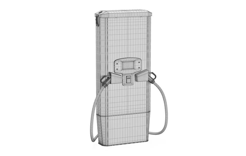 Tritium RTM75 75Kw DC Fast Liquid Cooled EV Charger 3D Modeling