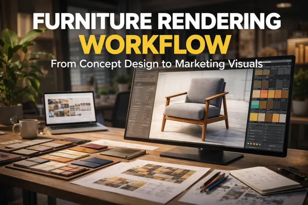 Furniture Rendering Workflow Explained