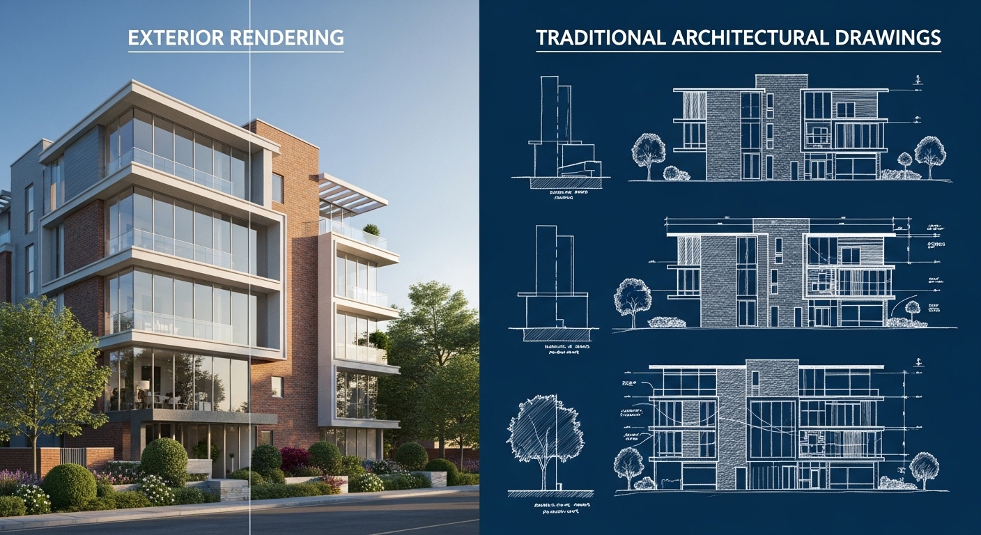 Photorealistic Exterior Rendering for Luxury Developments