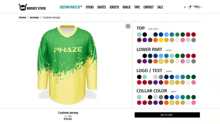 Jersey color variation 6 from configurator
