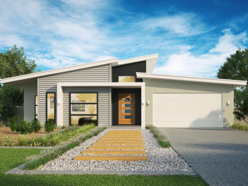 Beachmere Facade rendering, architecture rendering