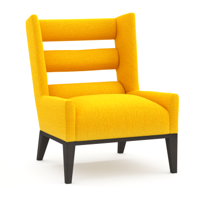 Orleans Fabric Chair 3D Rendering