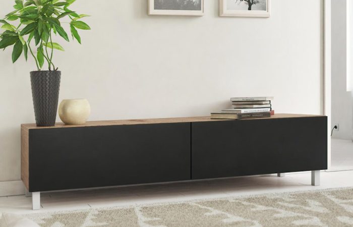 Modern TV Stand Lifestyle Rendering