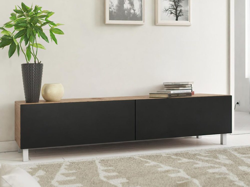Modern TV Stand Lifestyle Rendering